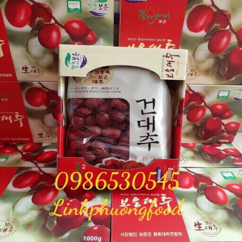 Táo đỏ sấy khô hàn quốc 1kg