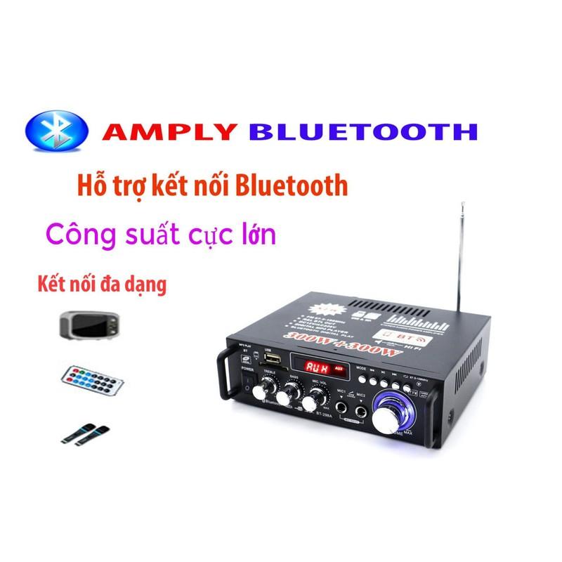 Amly baĩ giá rẻ amly blutooth, dàn karaoke gia đình bộ khuếch đại âm thanh gia đình, amly 506 mini Amly blutooth Tely-BlJ253 giá rẻ