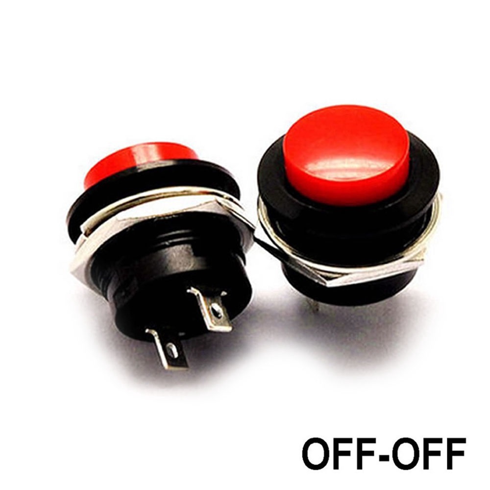 Combo 5 công tắc nhấn đề , nhấn / nhả nút bấm khởi động , tròn màu đỏ 3a 250v