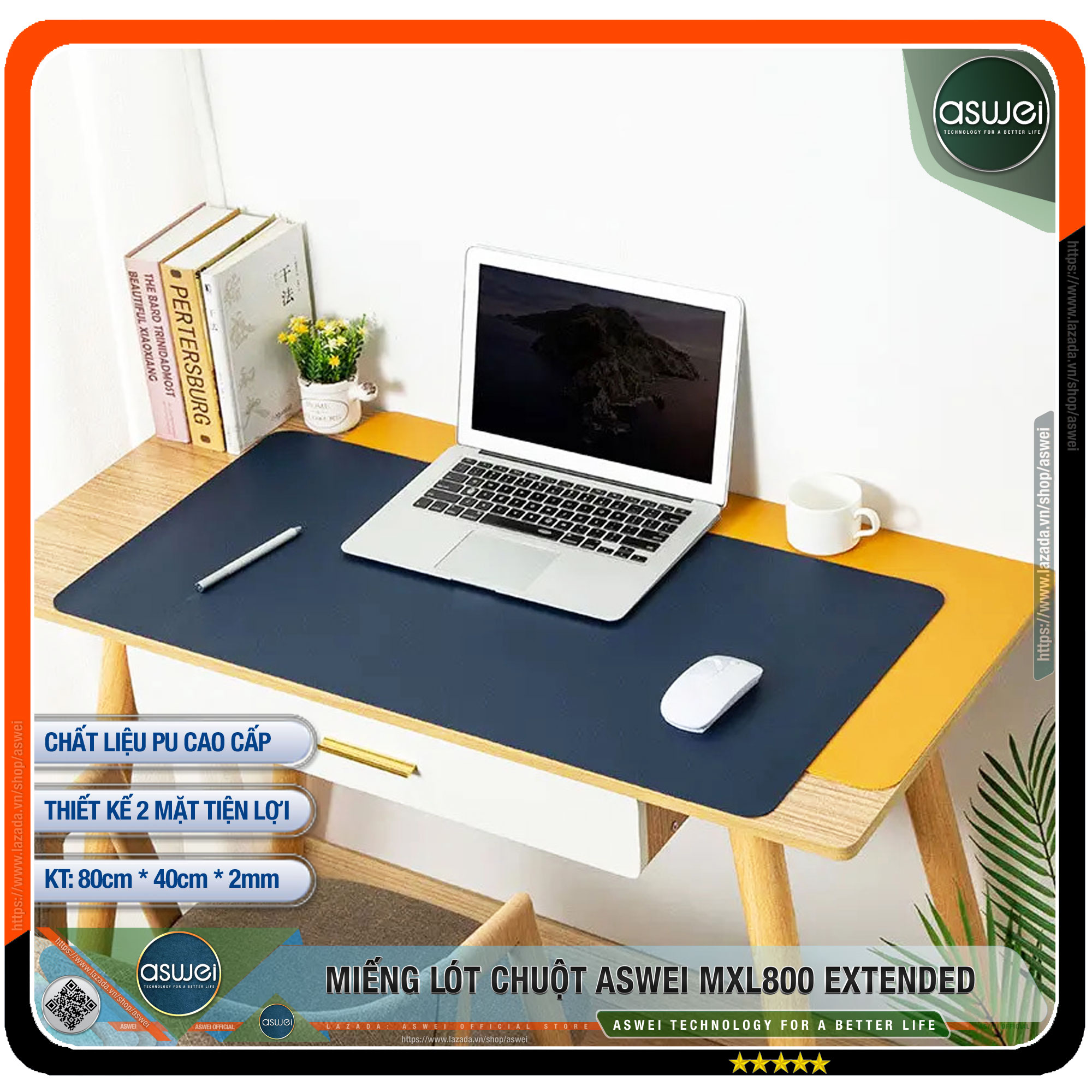 Lót Chuột Cỡ Lớn ASWEI MXL800 EXTENDED