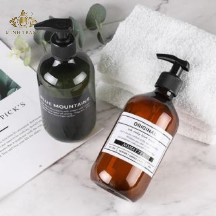 [HCM]Combo 10 Chai Nhựa Màu Nâu/Màu Rêu 300ML/ 500ml Vòi Nhấn - Chai PET Màu Nâu Xanh 300ML - Chai Lọ Mỹ Phẩm