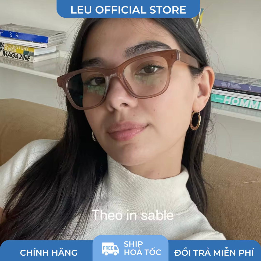 Kính mắt Theo Sunnies Studios Chống ánh sáng xanh gọng nhựa cho nam nữ chính hãng