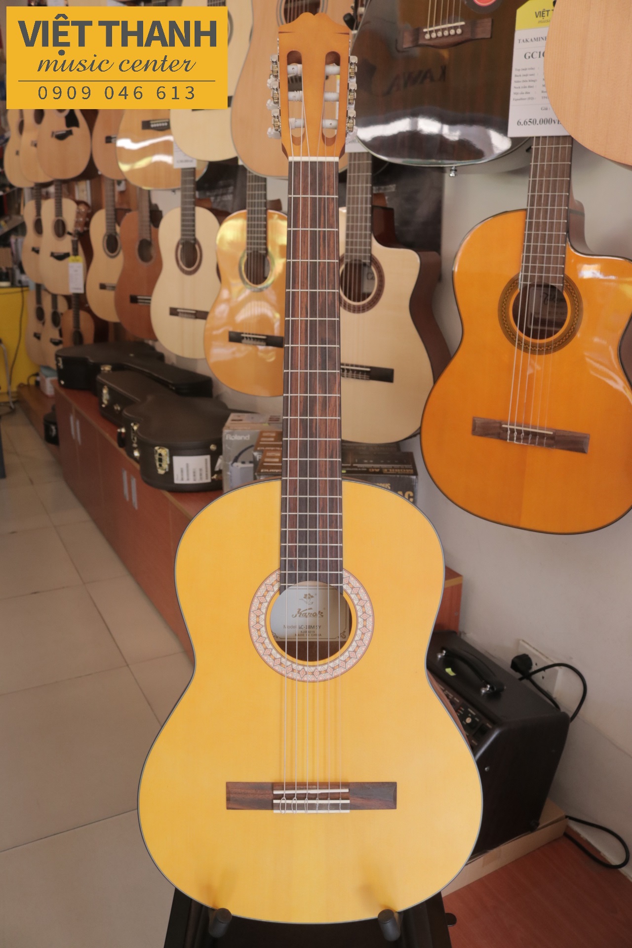 Đàn guitar classic nylon kapok lc18 nat full size 4/4