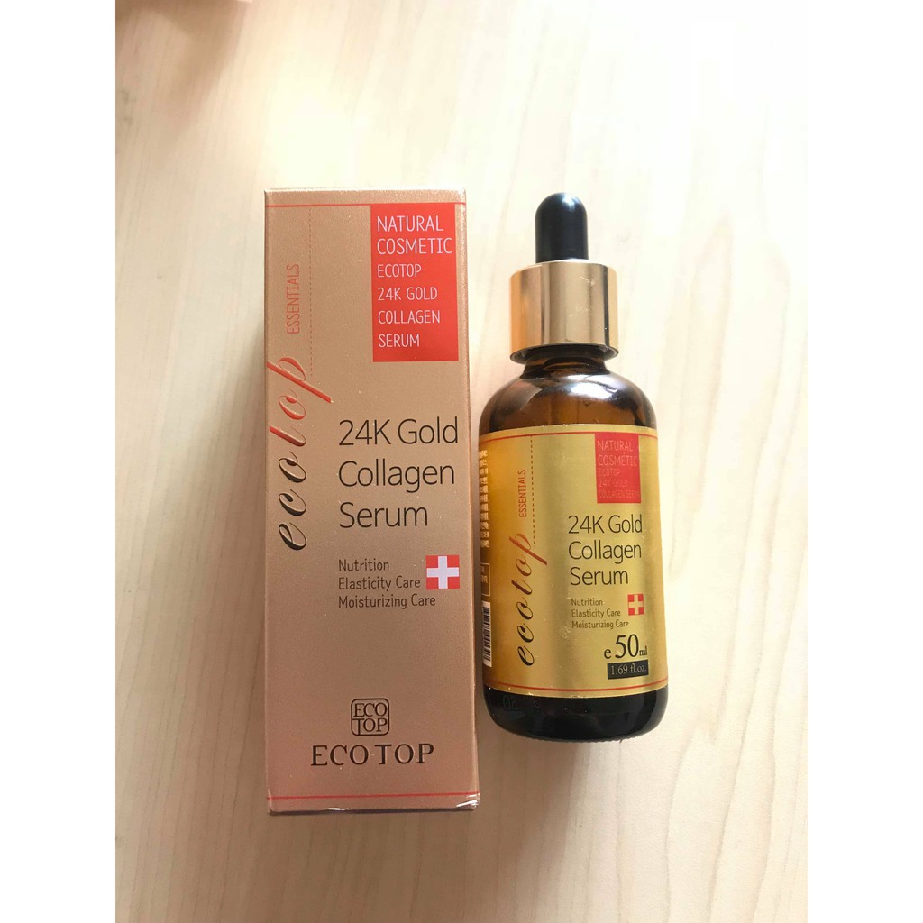 Serum 24K Gold Collagen Ecotop Hàn Quốc 50Ml (Dạng Chai)