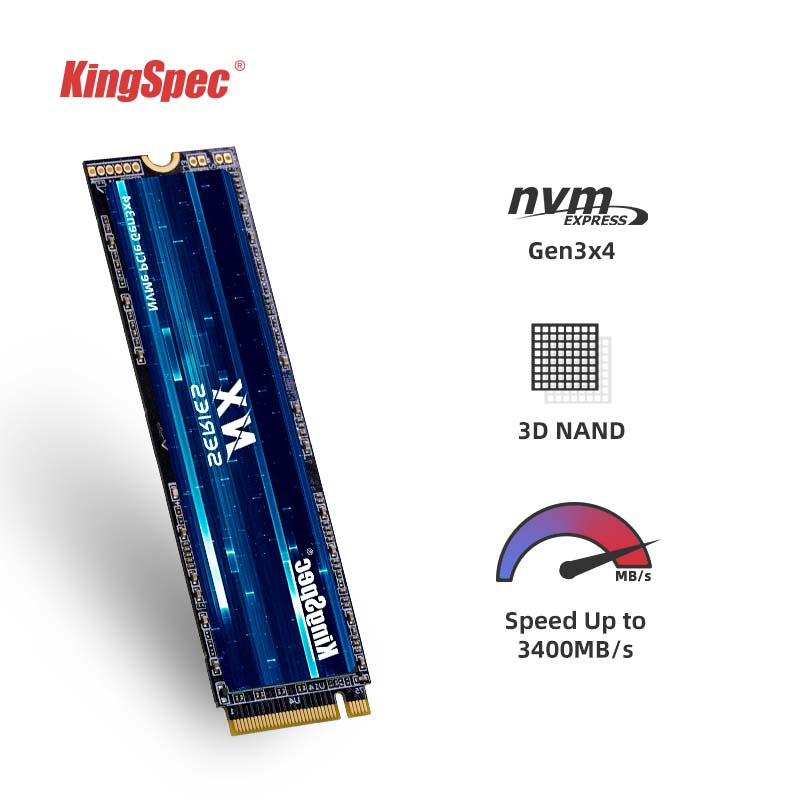 974Kingspec M.2 SSD NVMe 1TB 512GB 256GB 128GB M.2 2280 Pcie NVMe SSD