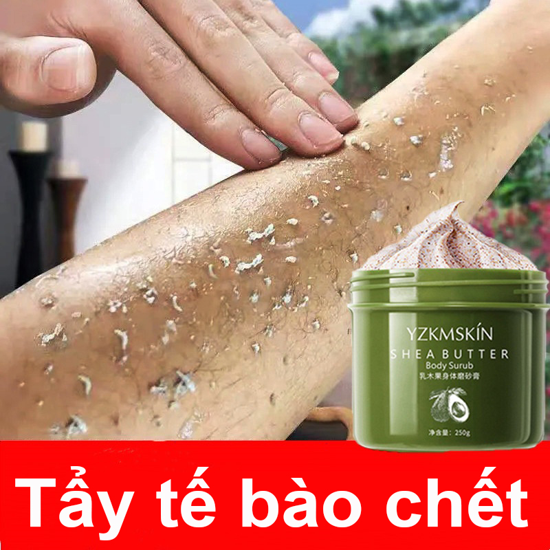 Làm trắng da Tẩy trắng tẩy tế bào chết Bơ Kem làm sạch cơ thể Tẩy tế bào chết Tẩy tế bào chết Giữ ẩm 250g Cải thiện lỗ chân lông Chăm sóc da