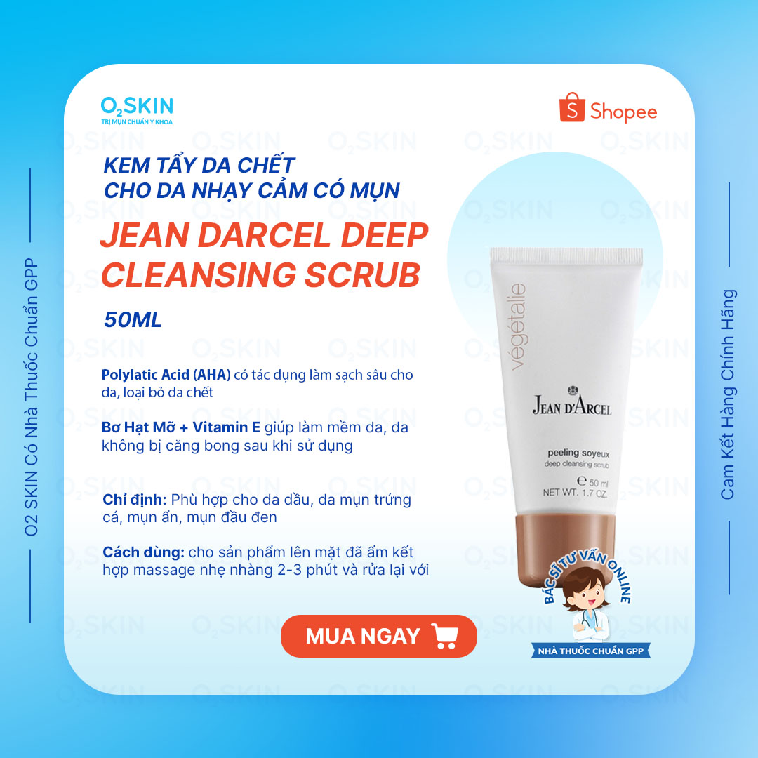 Kem tẩy tế bào da chết jean d'arcel cleansing scrub 50ml