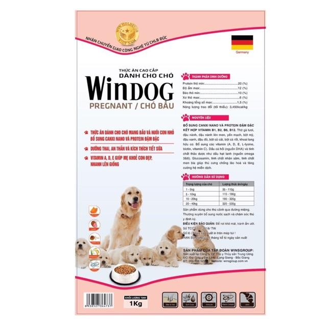 {HOT} [Mã 152FMCGSALE giảm 8% đơn 500K] Thức ăn cho chó mang bầu & nuôi con WinDog 1kg