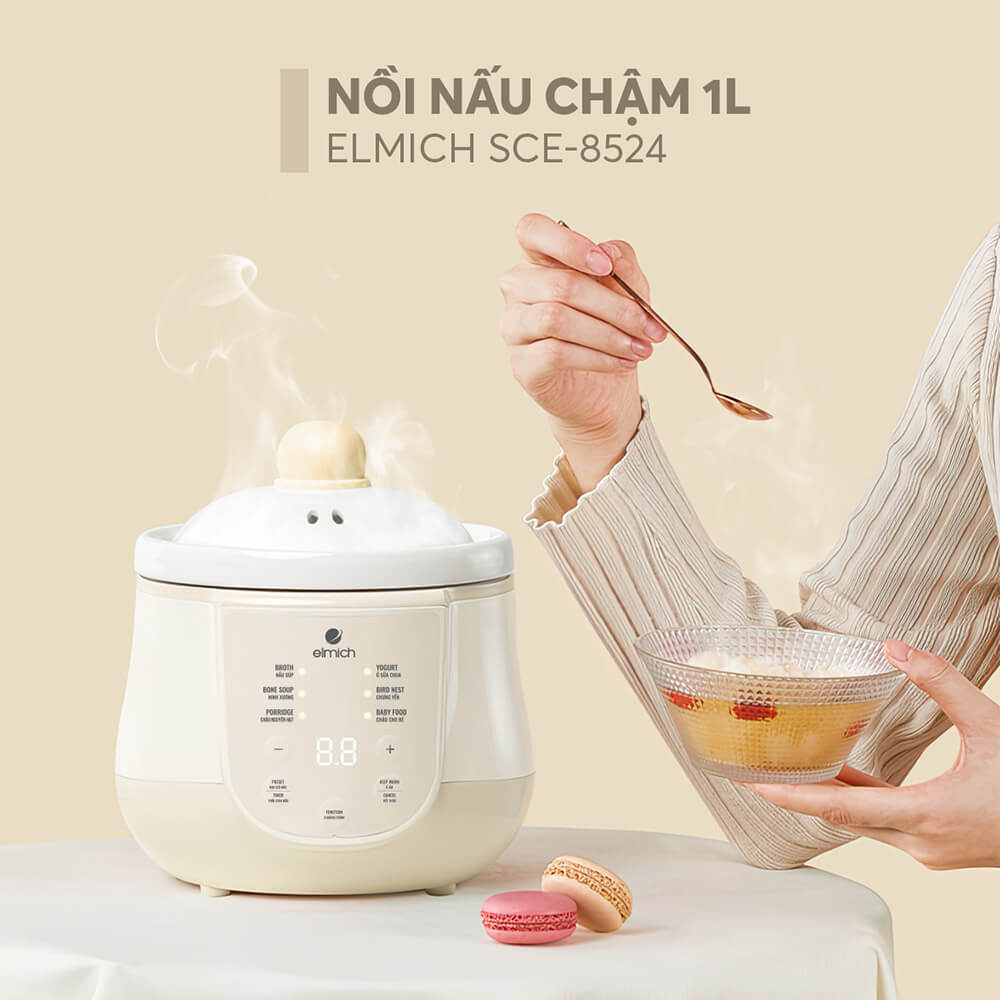 (Chỉ 20h ngày 09-12.10) Nồi nấu chậm 1L Elmich SCE-8524OL