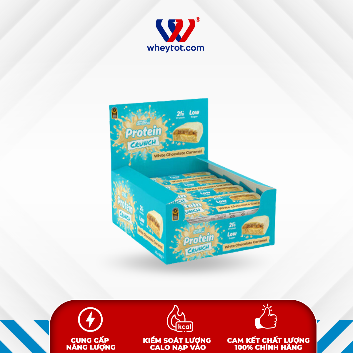 Hộp 12 bánh Applied Nutrition Bar Protein Crunch 60g, protein bar chính hãng nhập khẩu UK