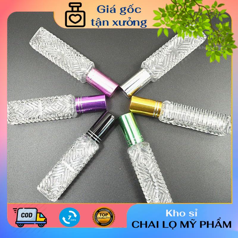 Lọ chiết nước hoa 12ml gân nổi đựng dầu thơm