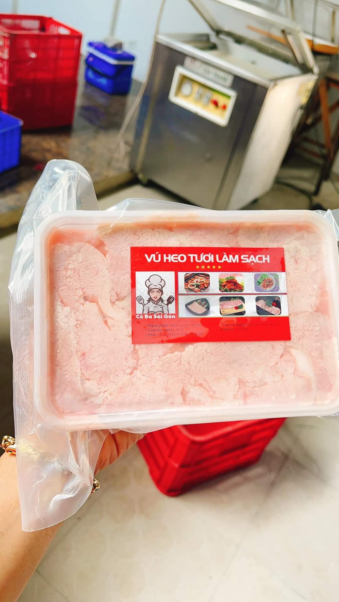 1kg vú heo cắt lát dày to (Chỉ giao ở HCM)