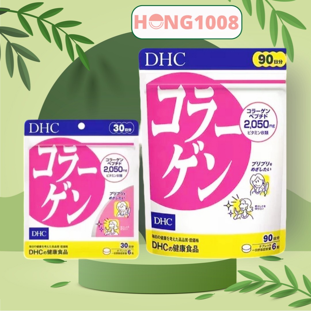 [DATE 05/2025]Viên uống DHC Collagen túi 180 viên 30 ngày 90 ngày dùng chống lão hóa da - Shop Hong1008