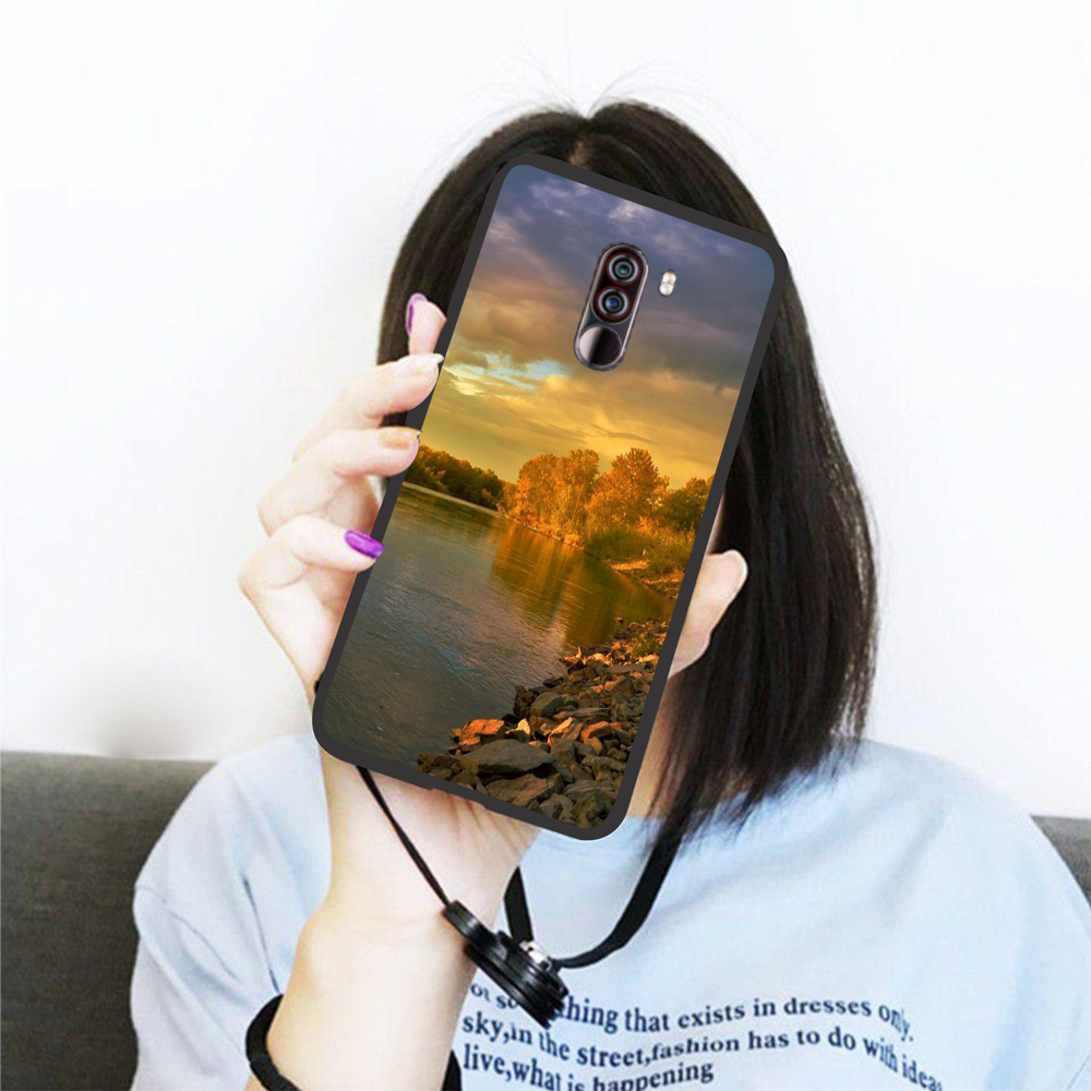 [HCM]Ốp lưng iCase dành cho Xiaomi Pocofone F1 viền dẻo TPU BST Phong Cảnh Thiên Nhiên - Các góc cạnh ôm sát bảo vệ an toàn cho điện thoại không biến dạng khi có lực bên ngoài tác động vào