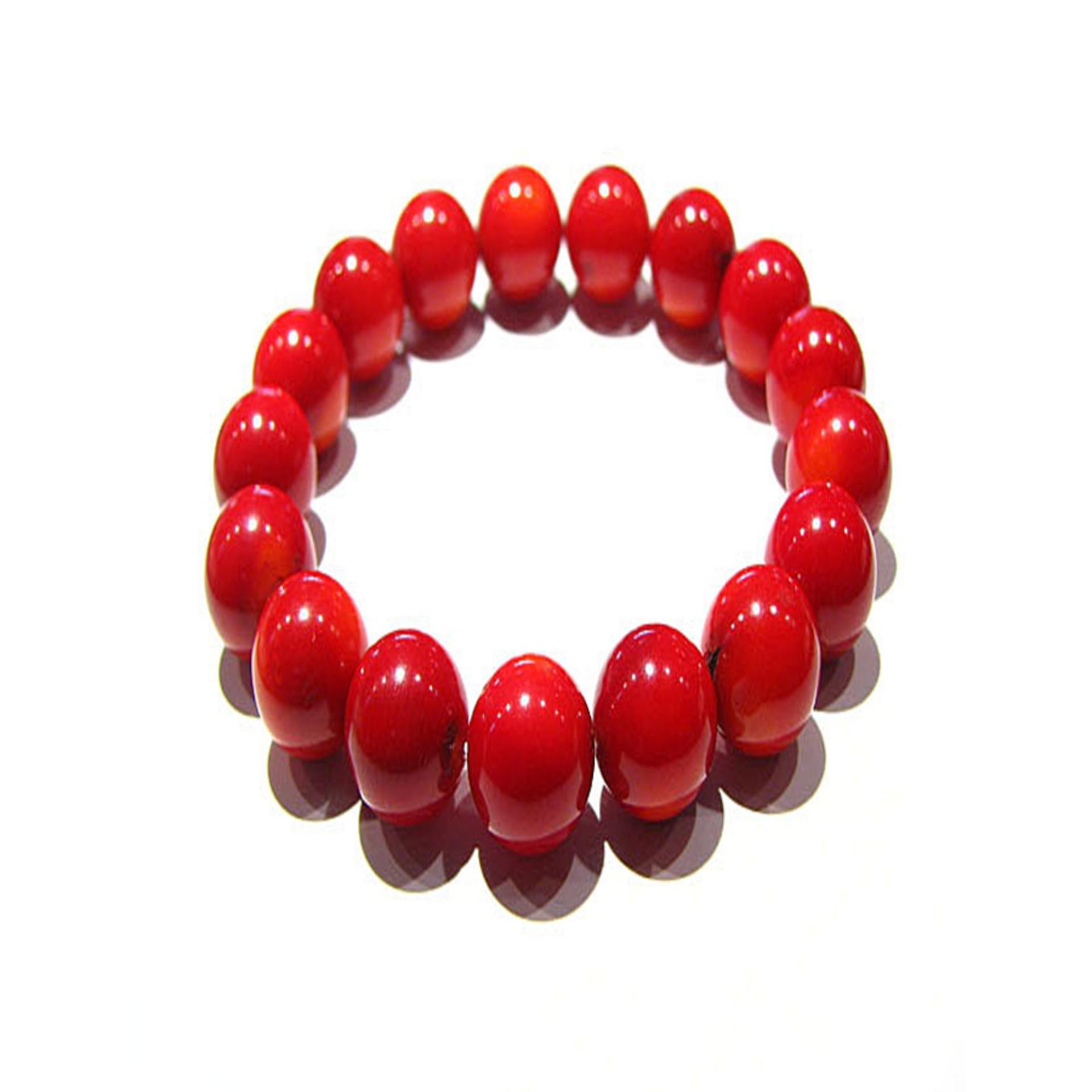 [HCM]Vòng tay đá san hô đỏ 10ly HN10