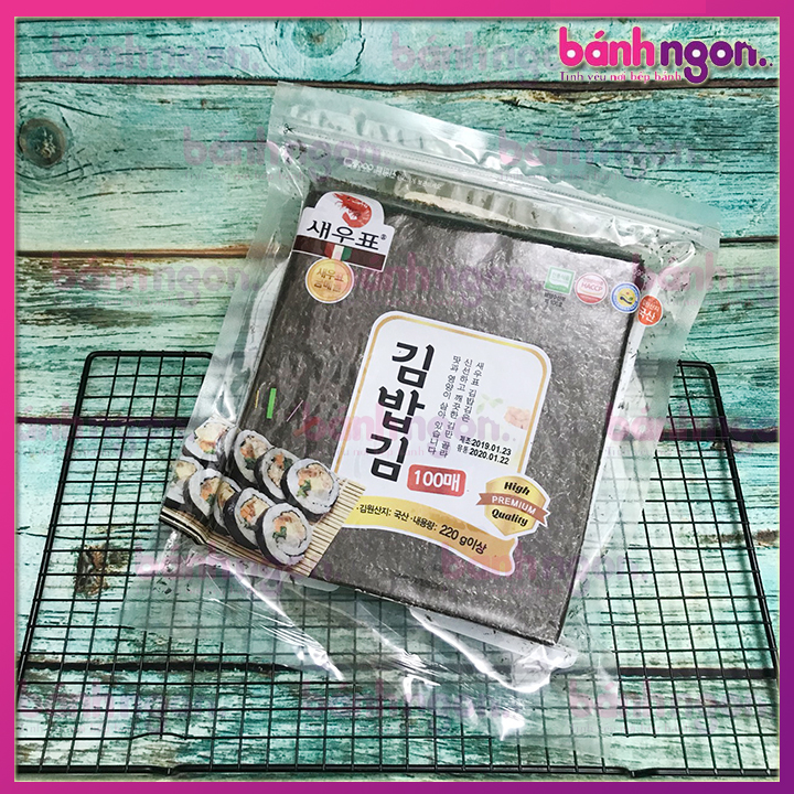 RONG BIỂN/LÁ KIM WANDO CUỘN CƠM SUSHI GIM BAB GIM HÀN QUỐC 100 LÁ (220G)