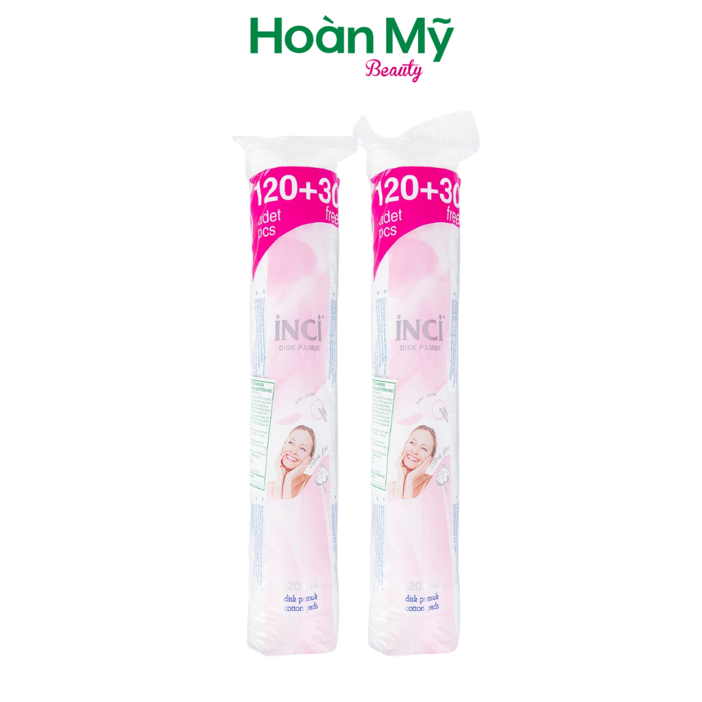 Bông tẩy trang INCI cotton pads 100% cotton