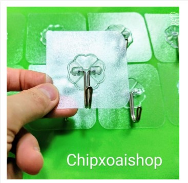 Combo 10 móc dán tường siêu dính chịu lực 6x6cm