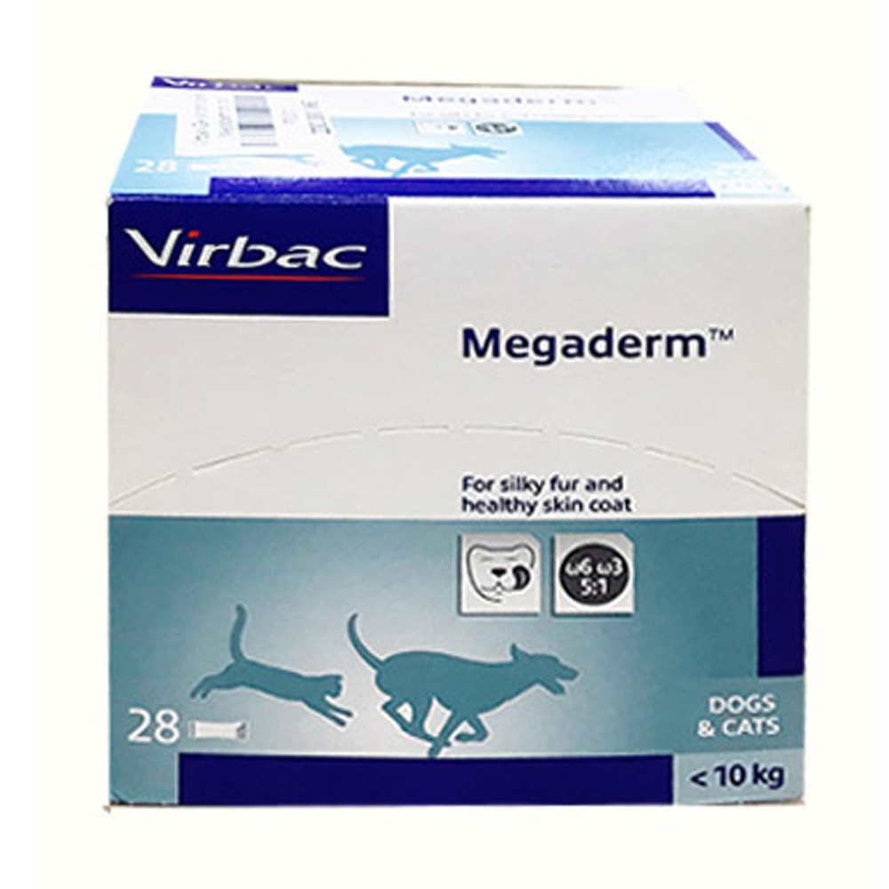 [HCM]Hộp gel dinh dưỡng Virbac Megaderm giúp mượt lông da và giảm ngứa chó mèo 28 gói x 4ml sản phẩm tốt chất lượng cao cam kết như hình