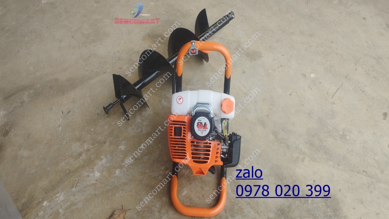Máy khoan hố trồng cây kèm mũi khoan 15cm . miễn ship