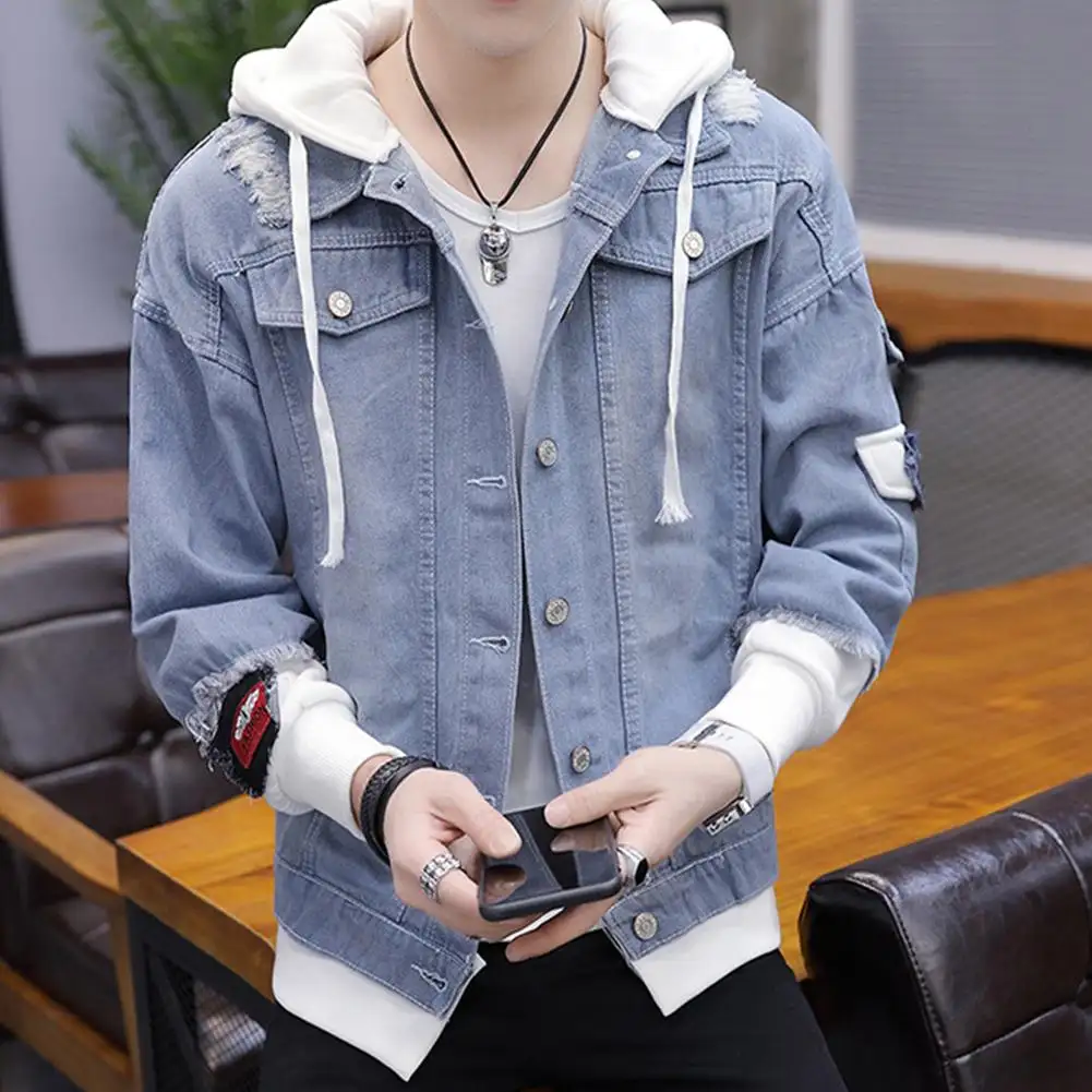 fashion korean style men's hoodie jacket