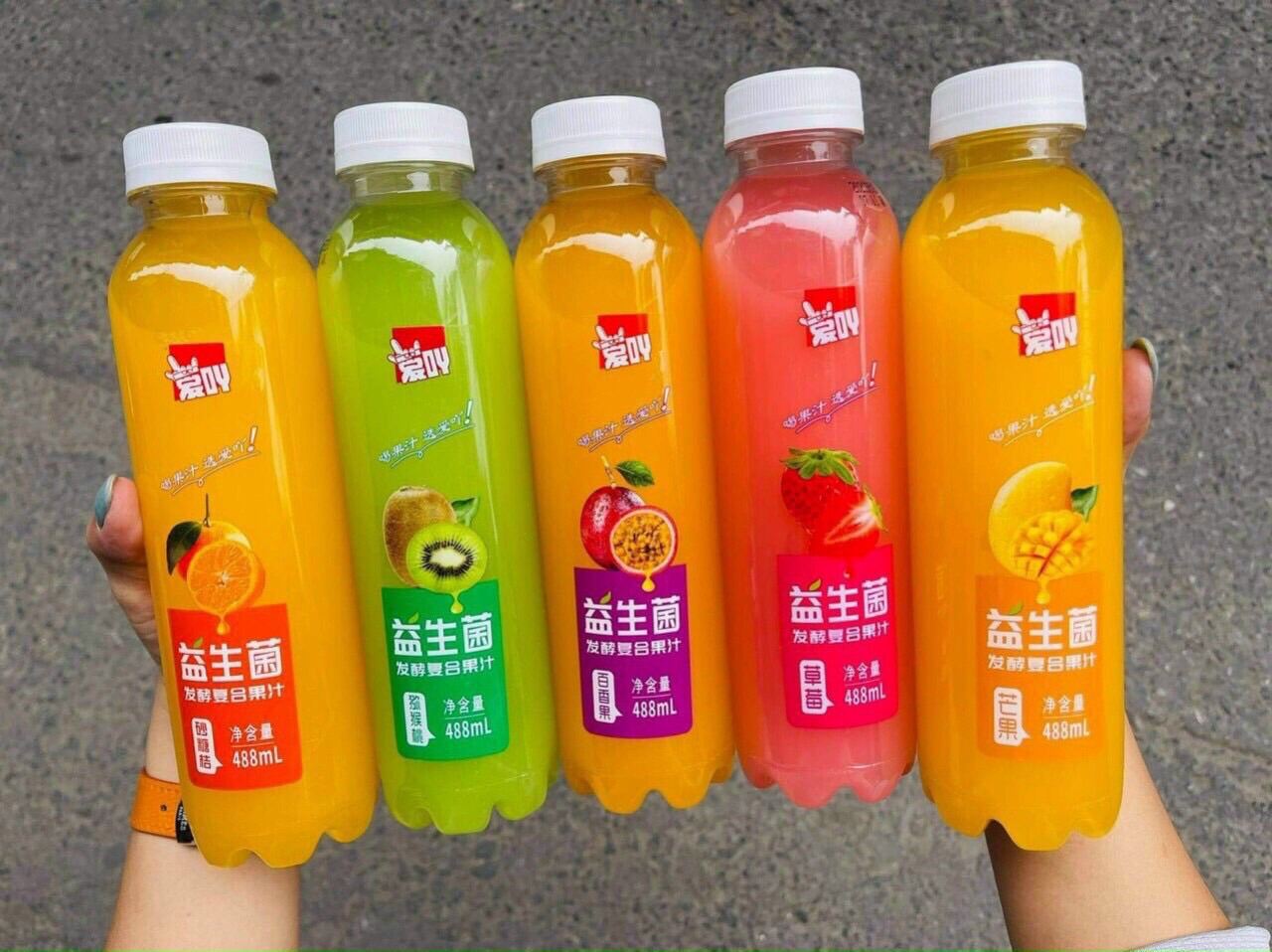 Nước ép trái cây hoa quả đủ vị 488 ml