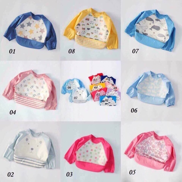 [HCM]ÁO YẾM BELLE MAISON CHO BÉ ĂN DẶM KIỂU NHẬT