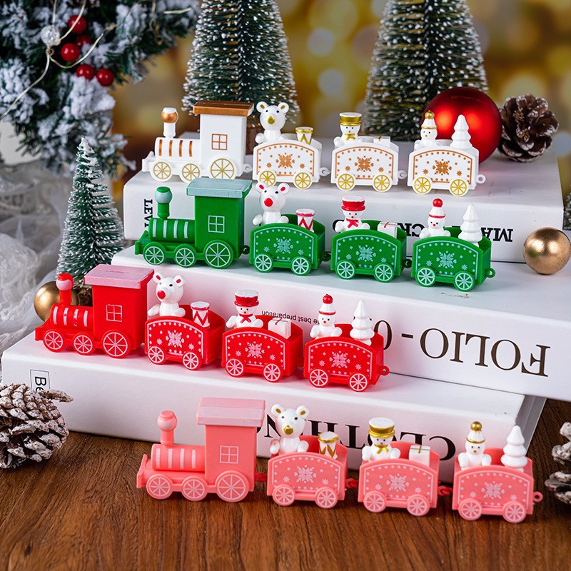 Đoàn tàu Noel - Trang trí sinh nhật bánh kem