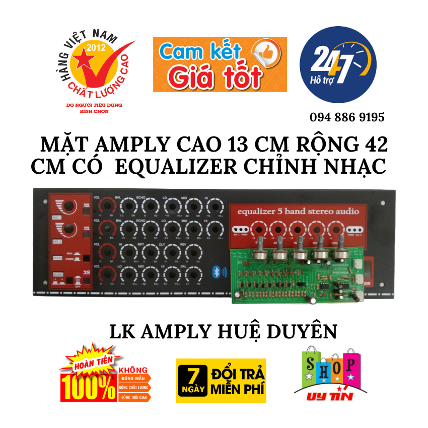 Mặt âm ly và bo chỉnh equalizer cực hay