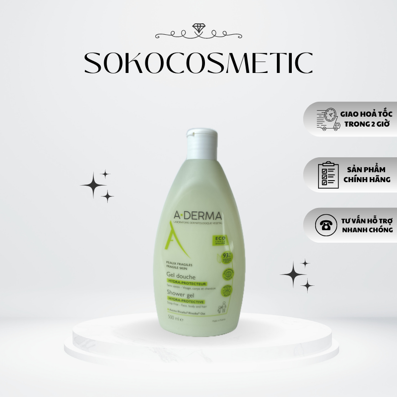 SỮA TẮM ADERMA GIẢM CÁC VẤN ĐỀ MỤN LƯNG VIÊM LỖ CHÂN LÔNG