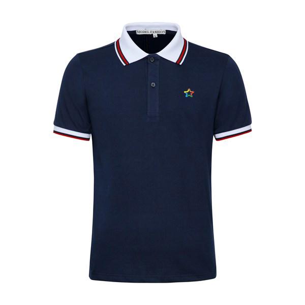 Áo Thun Trơn Cổ Bẻ Cao Cấp Model Fashion - ATT02 - Xanh đen