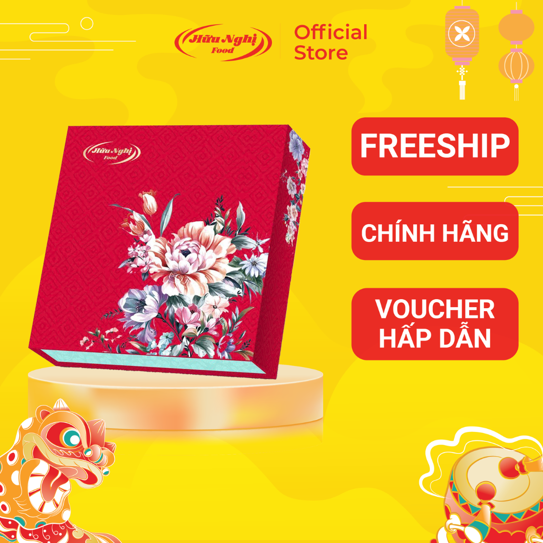 Bánh Trung Thu Hữu Nghị Thanh Nguyệt Cát Tường (4 Bánh Nướng 150G)