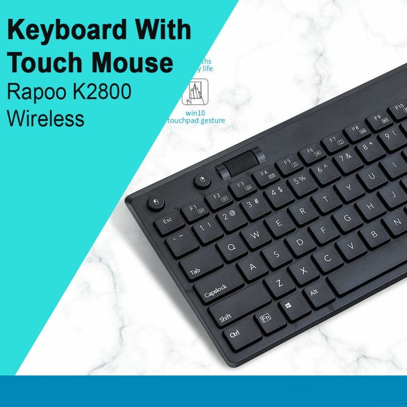 Bàn phím không dây touchpad rapoo k2800 - hãng phân phối chính thức