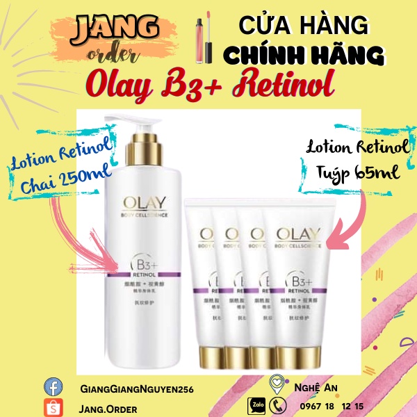 Sữa dưỡng thể Olay B3+ Retinol