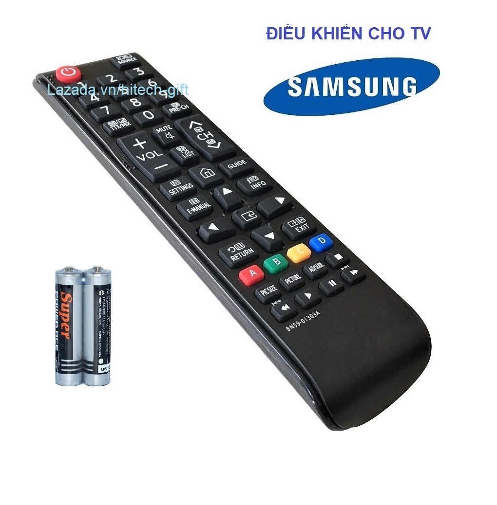 Remote Thay Thế Điều Khiển Tivi SAMSUNG LED Internet Smart TV BN59-01303A Kèm Pin