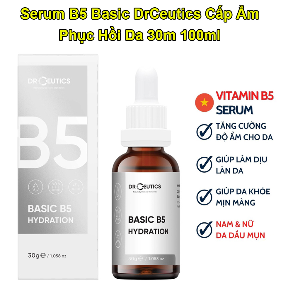 Serum drceutics basic b5 hydration 5% cho da dầu mụn
