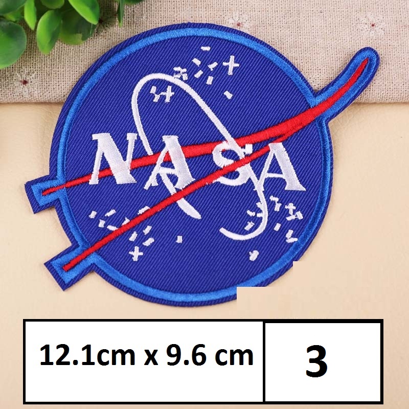 [HCM]Sticker Logo Patch Ủi Quần Áo Hình Logo NASA Vũ Trụ
