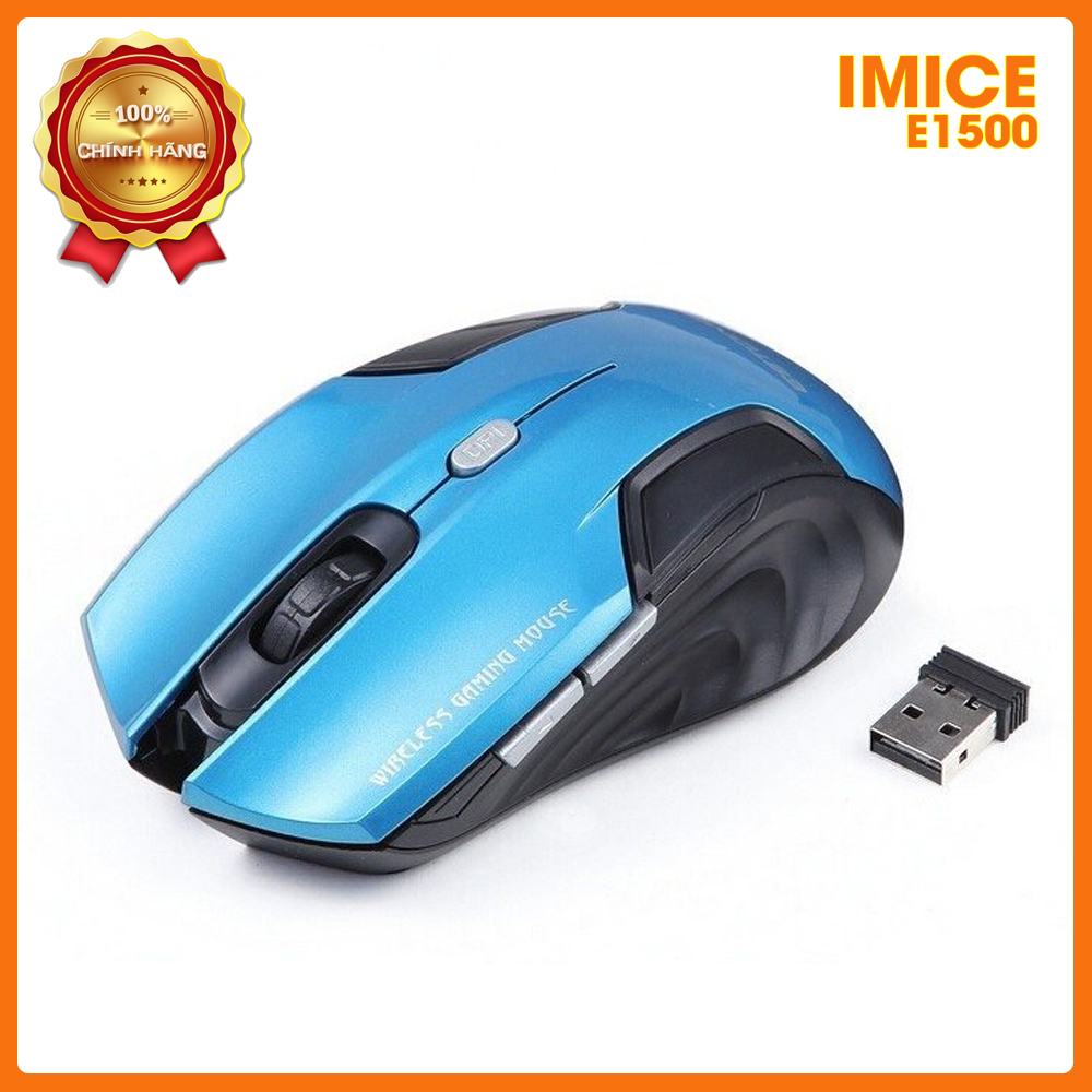 Chuột không dây Chính Hãng IMICE E1500 Dáng chuẩn eo thon, bền đẹp, Giảm giá bán đại cho sạch kho hàng