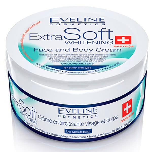 Kem Dưỡng Trắng Da Mặt Và Toàn Thân Eveline Extra Soft Whitening 200ml