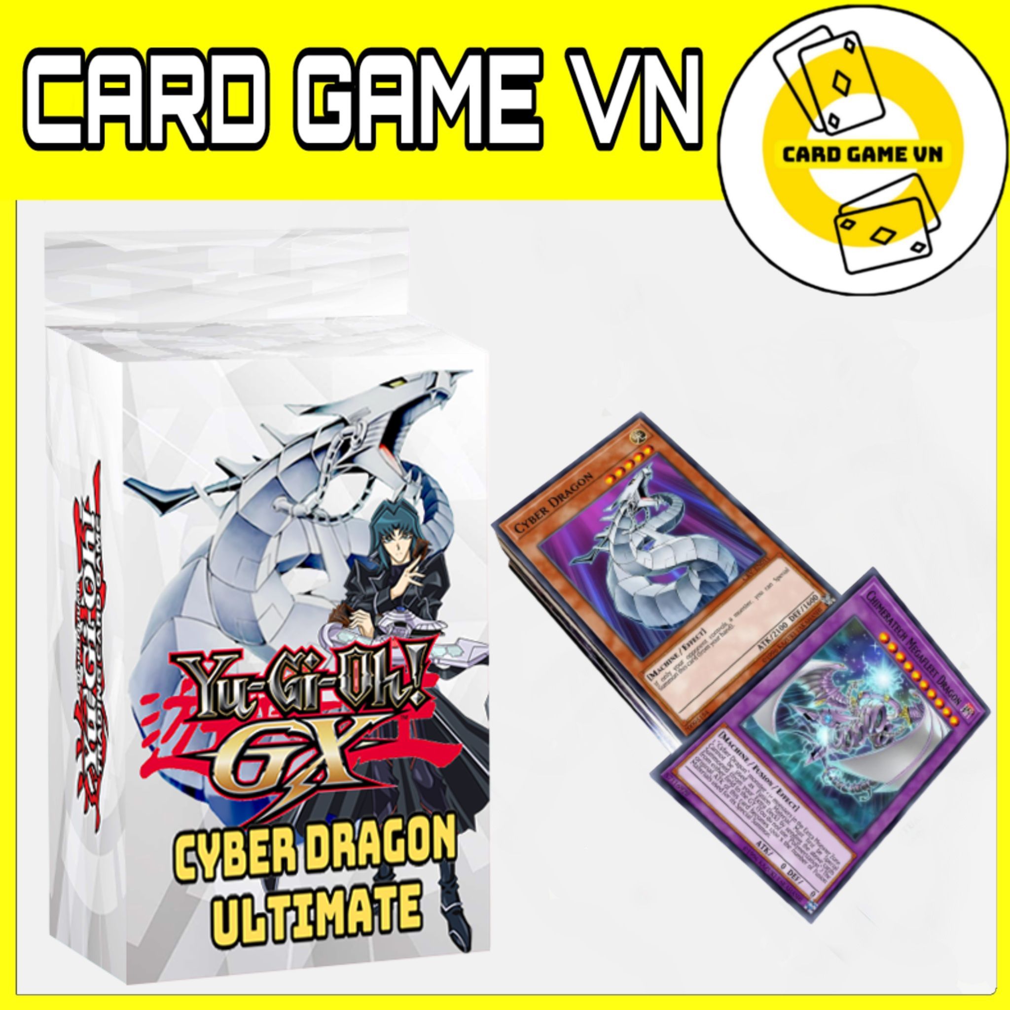 [BÀI IN] Bài YuGiOh - Hộp Thẻ Bài FullBox - Bộ 54 lá bài Cyber Dragon Ultimate Deck của Ryo Marufuji - Card Game VN