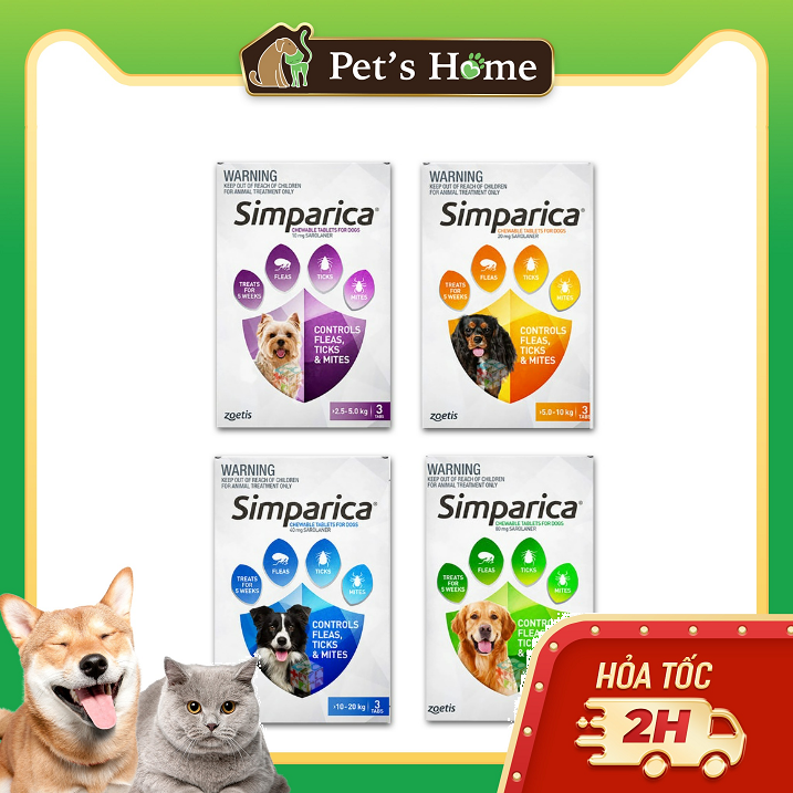Simparica trị ngoại ký sinh trùng cho chó