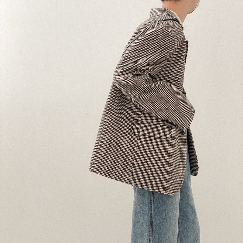 AMO | Blazer caro chuẩn form vải xịn, phong cách Hàn Quốc