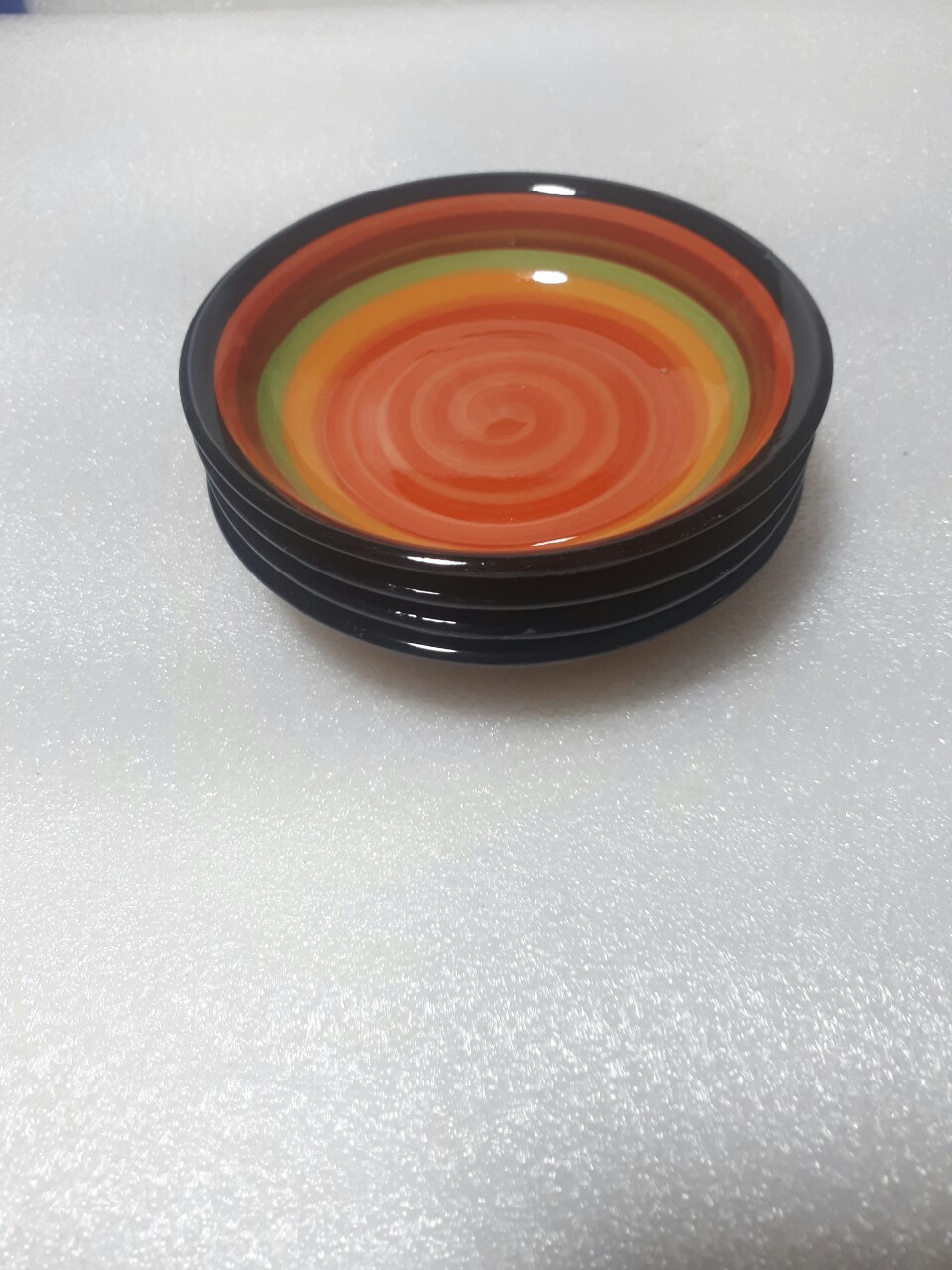 Set 5 đĩa chấm cầu vồng