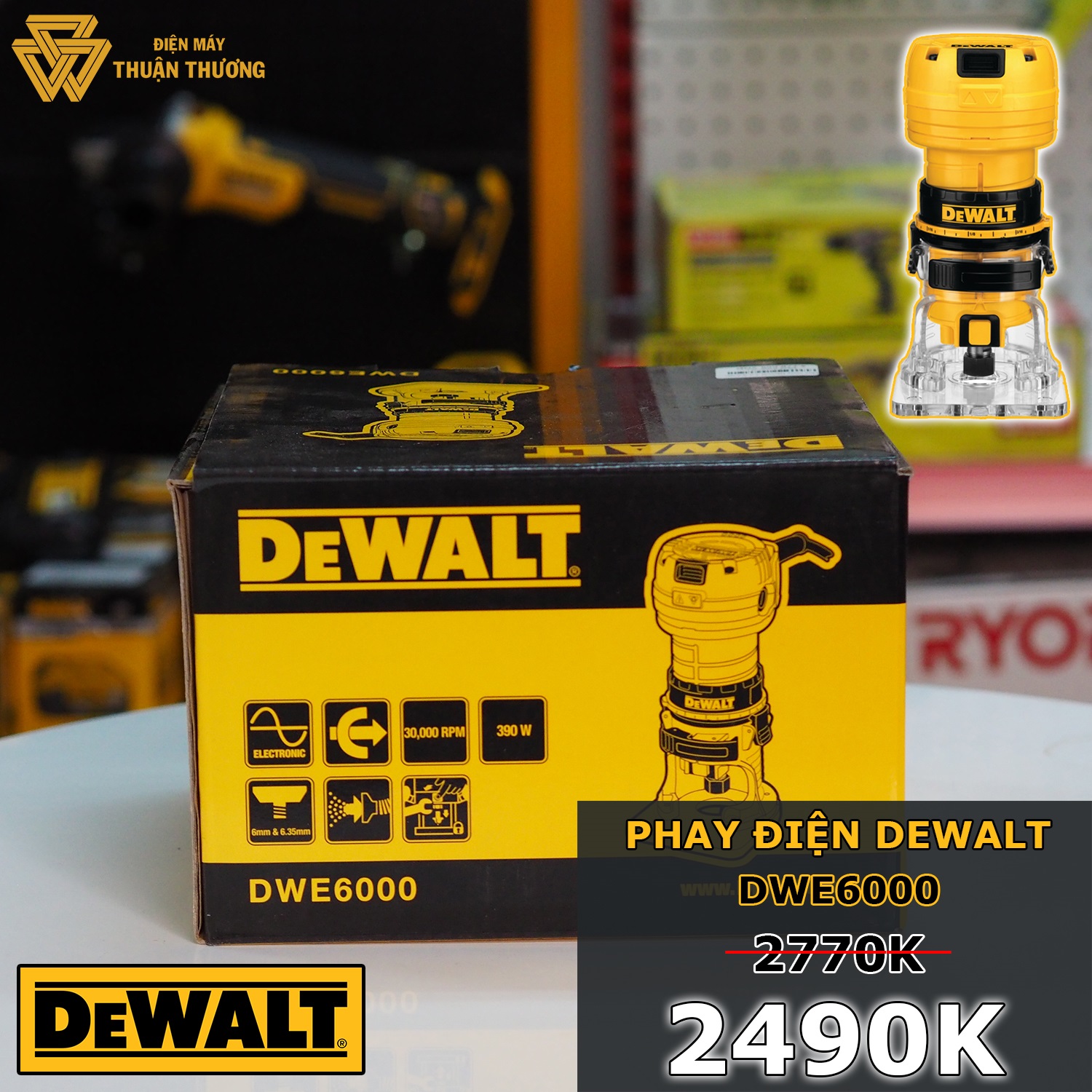 Máy phay điện dewalt dwe6000