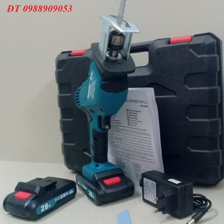 Máy Cưa Kiếm Makita Dùng Pin 28V, 2 Pin Bảo Hành 12 Tháng