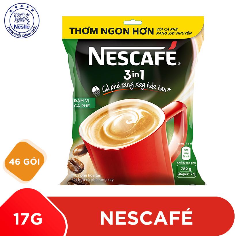 Cà phê sữa NesCafé 3 trong 1 đậm vị cà phê - Xanh