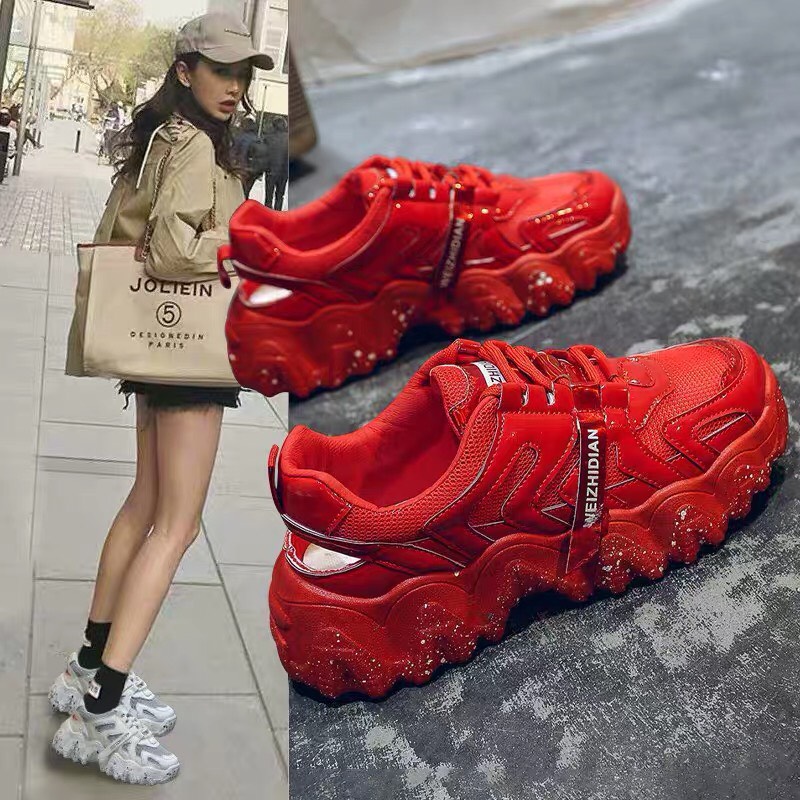 Giầy Thể Thao Nữ Sneaker Phẩy Sơn Sóng Biến uzzang Vải Lưới Hàn Quốc Mới (Grab Store)