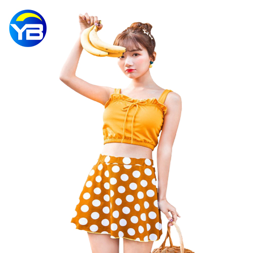 Đồ bơi nữ đẹp, đồ tắm biển dạng váy, áo bơi nữ 2 mảnh chất liệu vải thun bền đẹp, thiết kế trẻ trung, thời trang YBDAN10LA - Thương Hiệu YOBAL