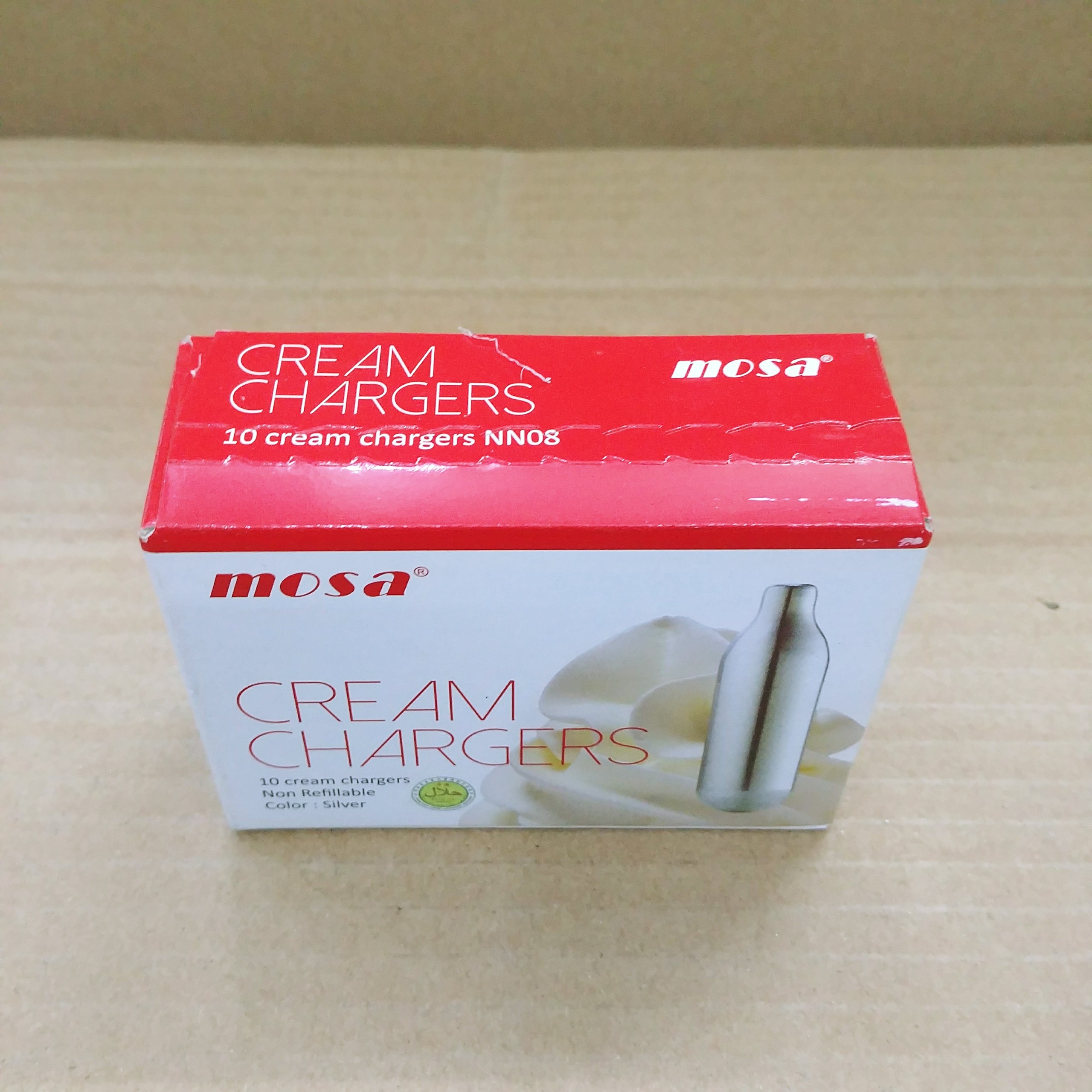 Gas n2o mosa dùng cho bình xịt kem tươi – hộp 10 viên
