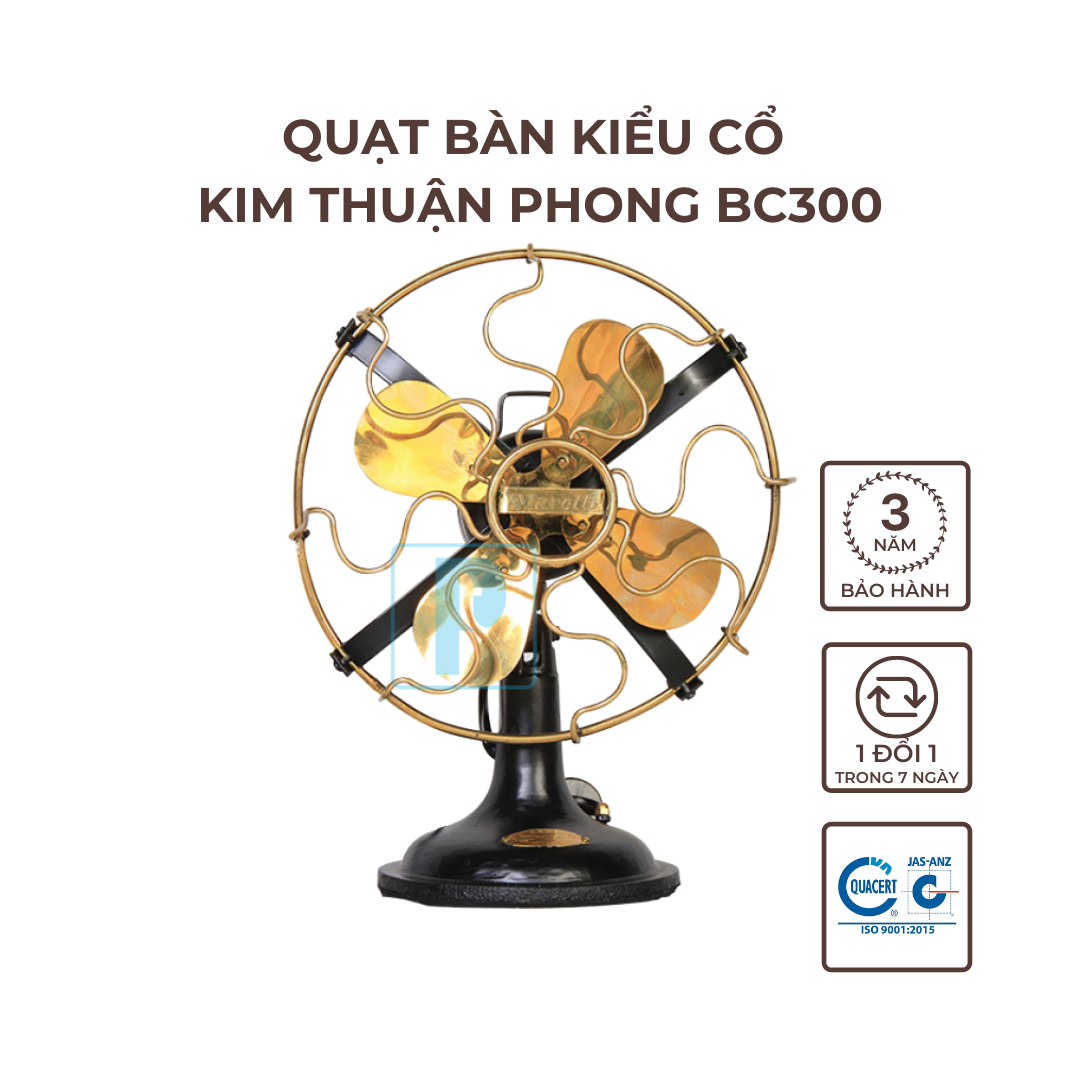 Quạt bàn kiểu cổ kim thuận phong bc300